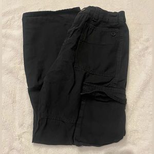 BLACK CARGO PANTS